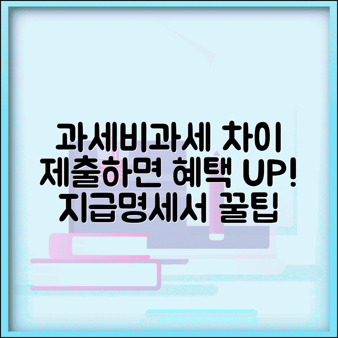 제출비과세 미제출비과세 차이 | 지급명세서 제출에 따른 비과세 혜택