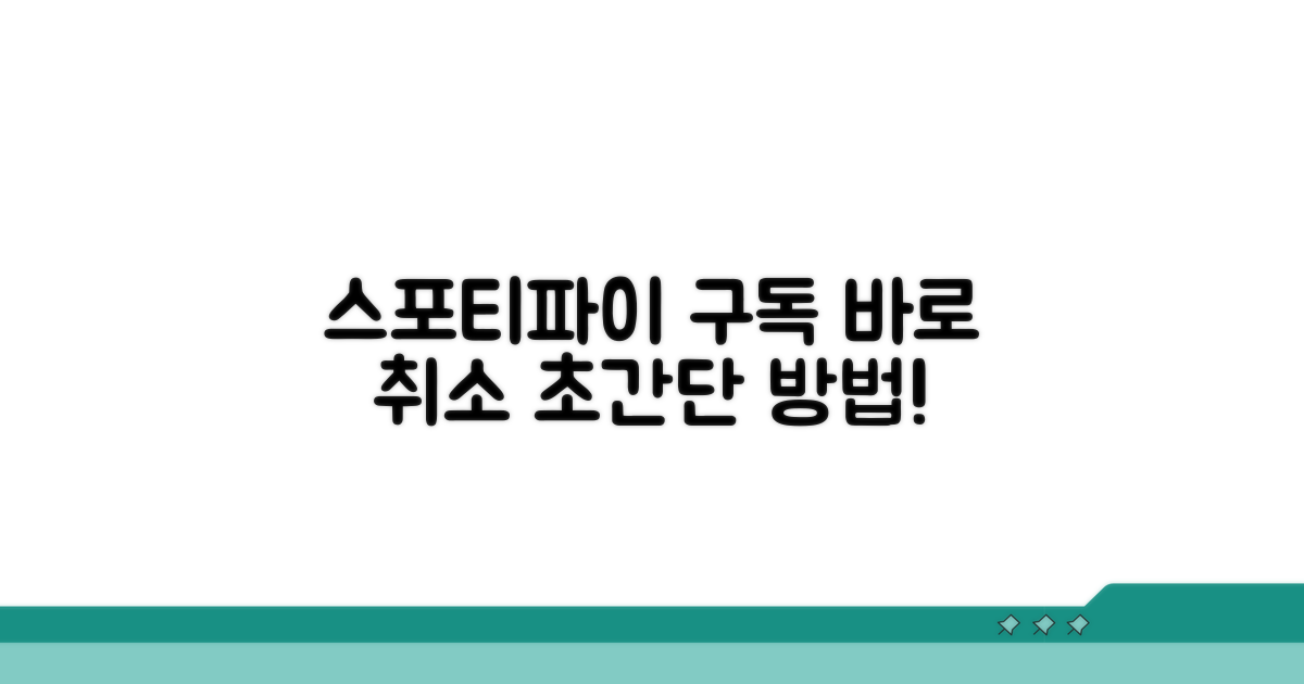 스포티파이 구독 취소 방법