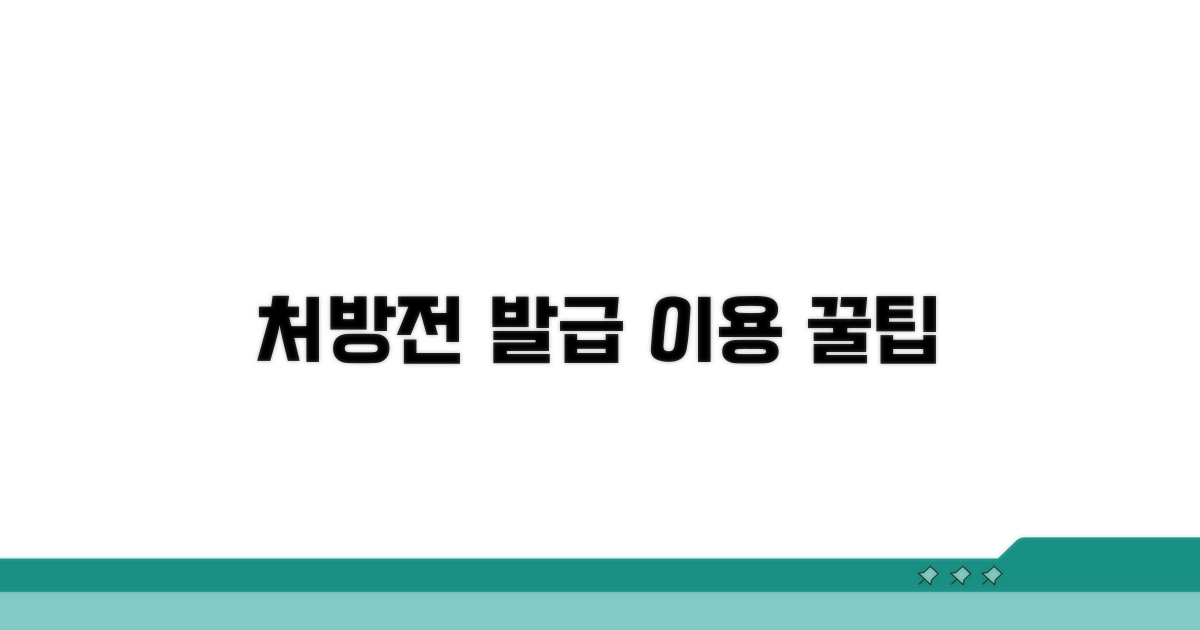 처방전 발급 및 이용 절차