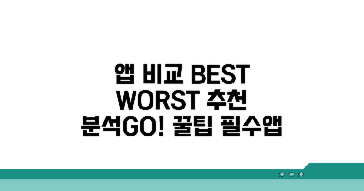 스마트폰 앱 추천 비교 분석