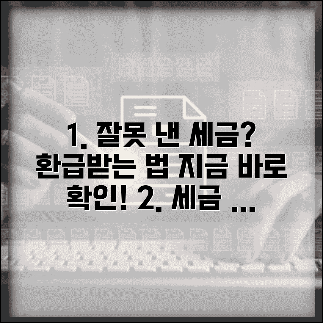 소득세 잘못 납부했다면? 과납세금 환급 신청 방법