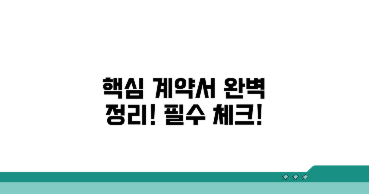 표준 계약서 핵심 내용 완벽 정리
