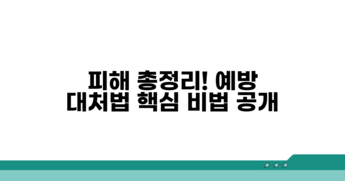 피해 예방 및 대처법 총정리