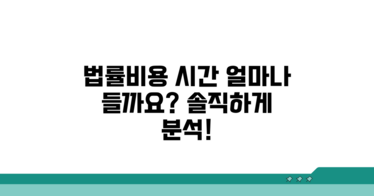 법률 비용과 시간, 얼마나 들까?