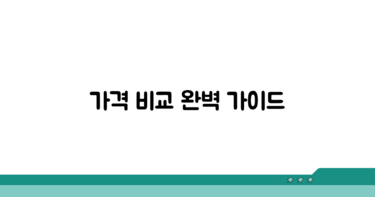 가격 종류별 완벽 비교