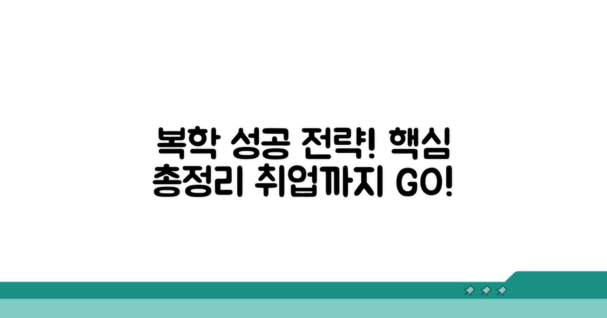 복학 성공을 위한 총정리
