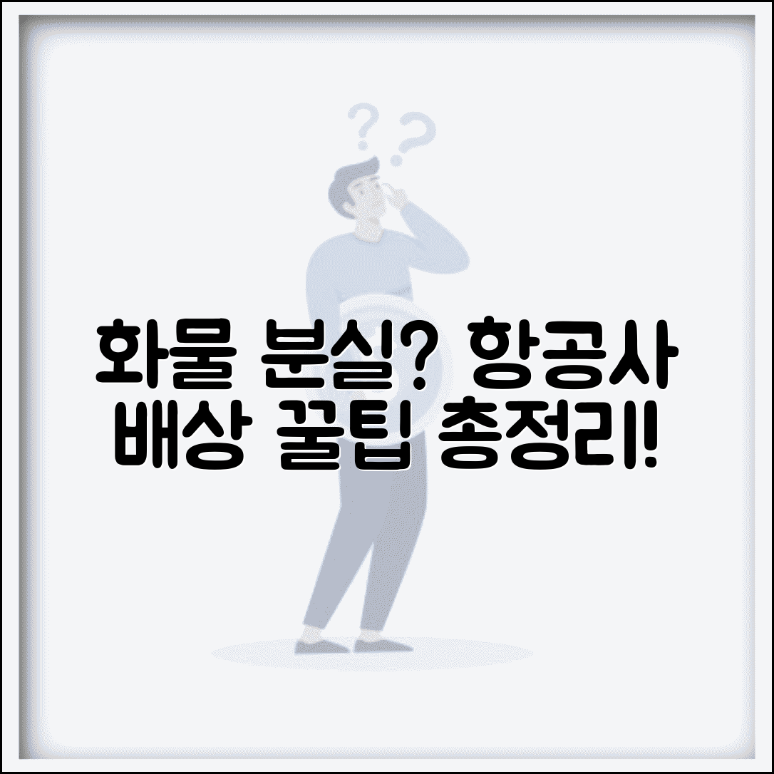 비행기 화물 분실 시 항공사 배상 총정리