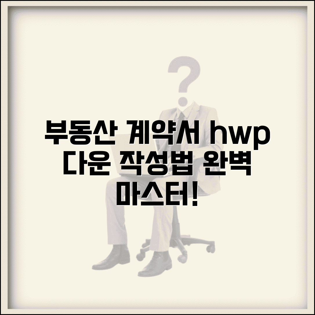 부동산 매매계약서 양식 hwp 다운로드와 작성법
