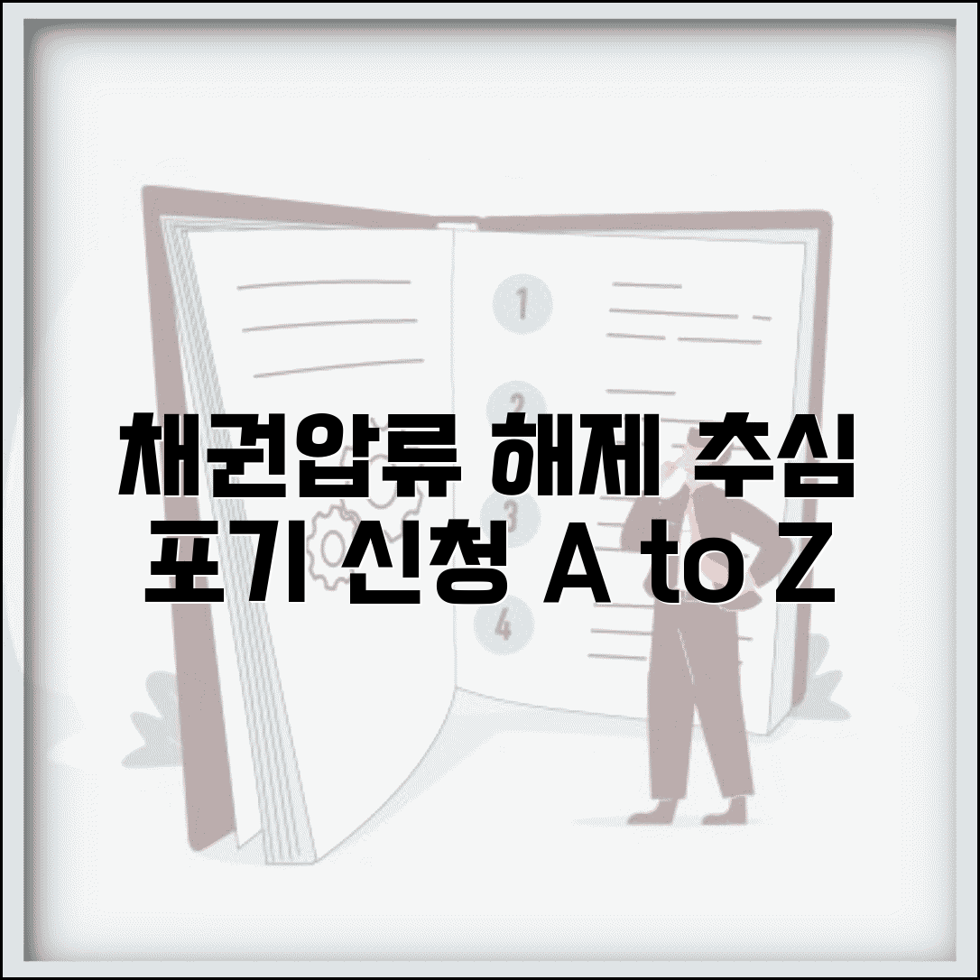 채권압류 해제 및 추심포기 신청 방법 비용 안내