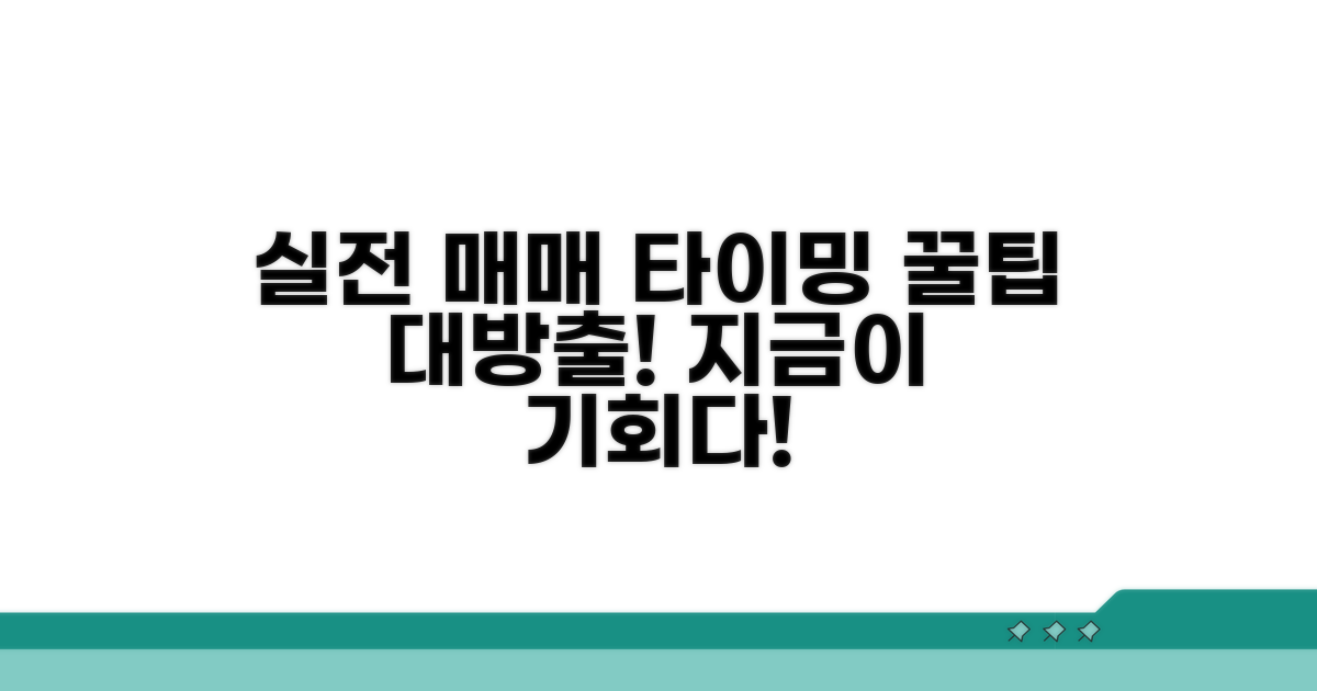 실전 매매 타이밍 꿀팁