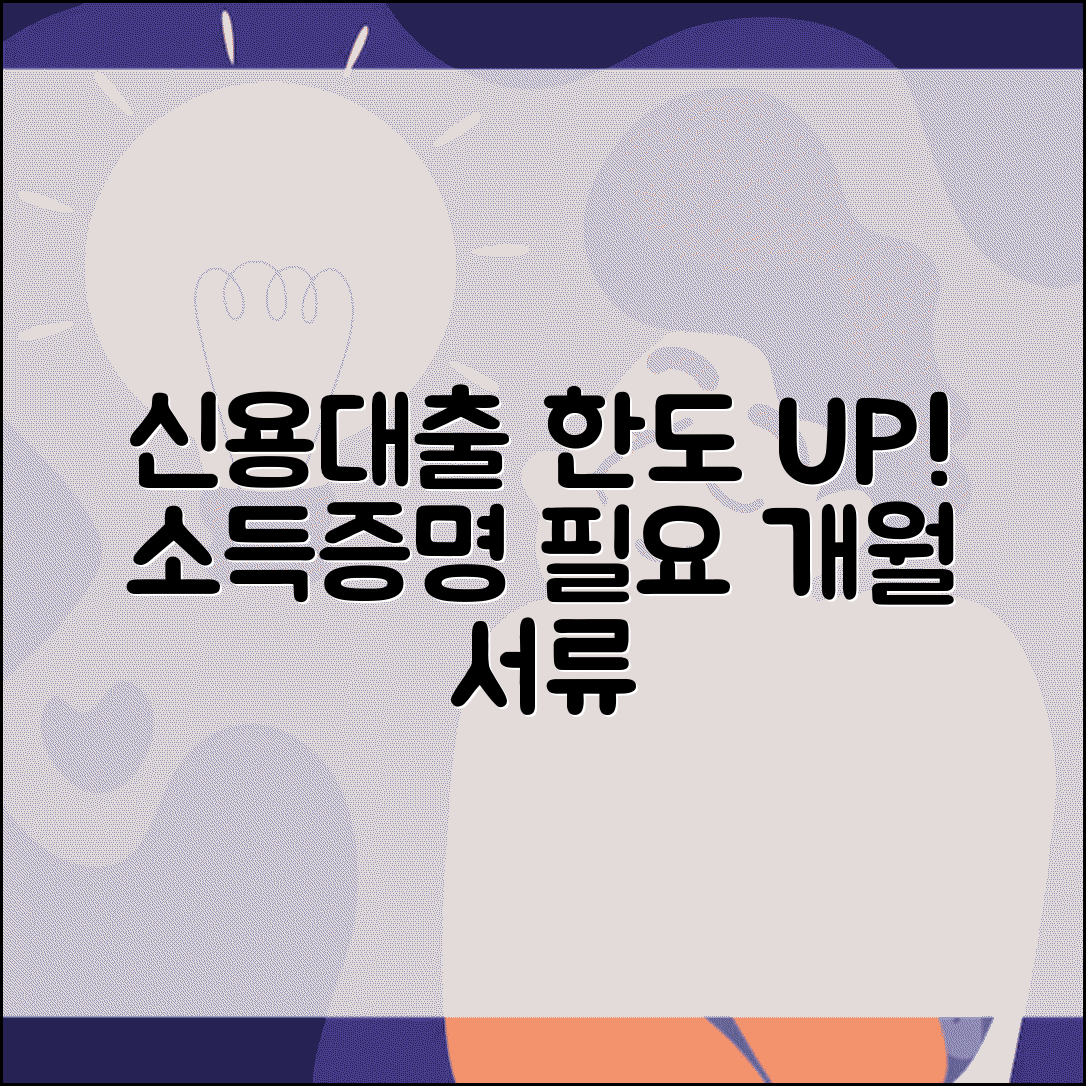 신용대출 한도 올리는 소득증명서 필요 개월수와 서류