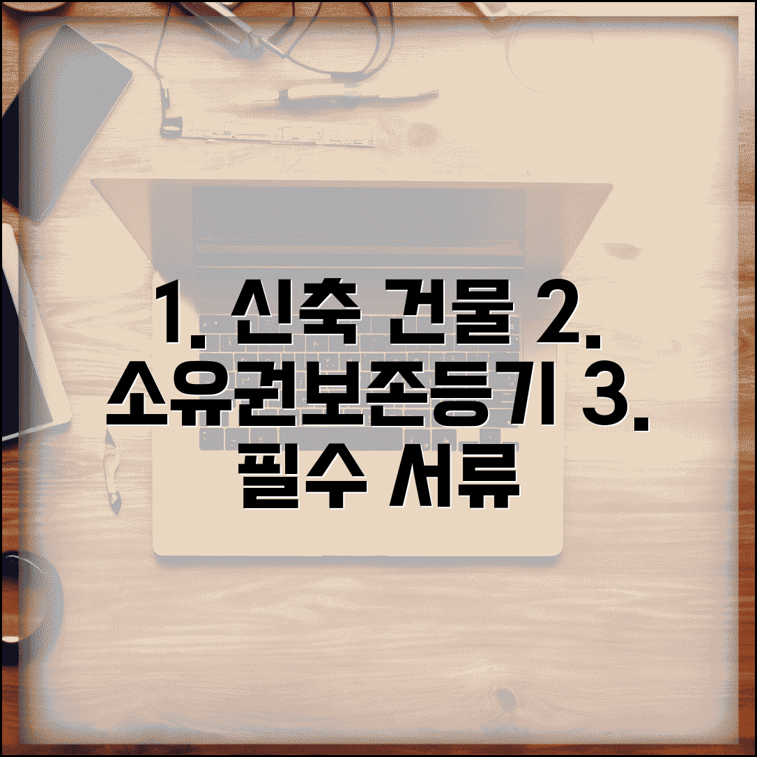 신축건물 소유권보존등기 절차와 필요 서류