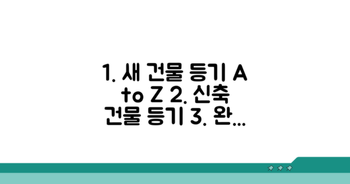 신축 건물 등기, 절차는 이렇게 진행돼요