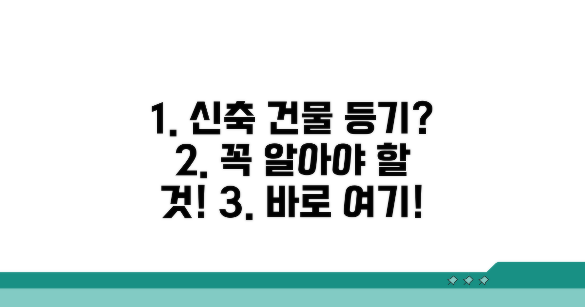신축 건물 보존등기, 이것이 궁금해요