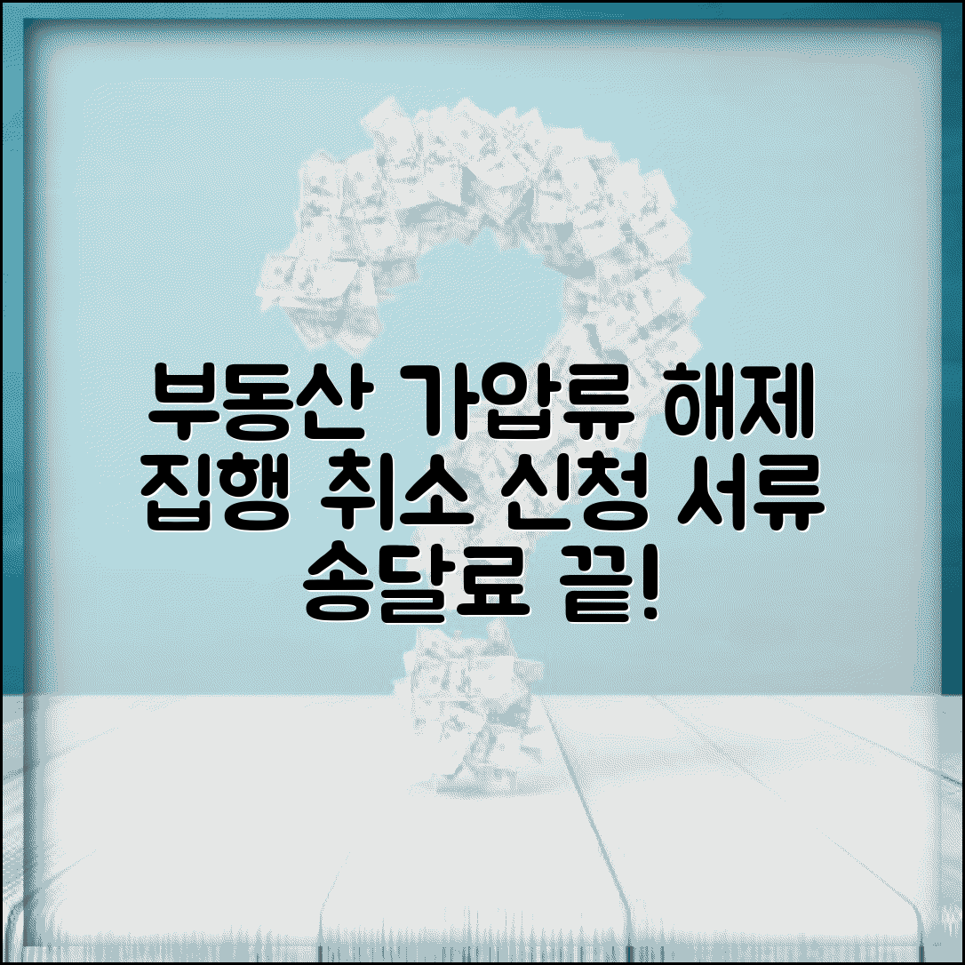 부동산 가압류 해제신청서 | 집행취소 신청 방법, 필요 서류, 송달료 총정리