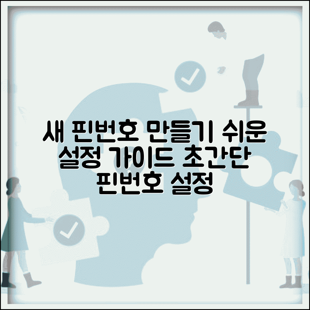 핀번호 설정 방법 순서 | 새로운 핀번호 만들기 쉬운 설정 가이드