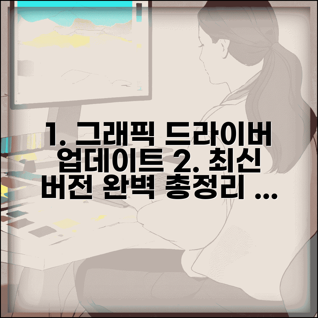그래픽 드라이버 업데이트 방법 절차 | 그래픽카드 최신 버전 완벽 업데이트 총정리