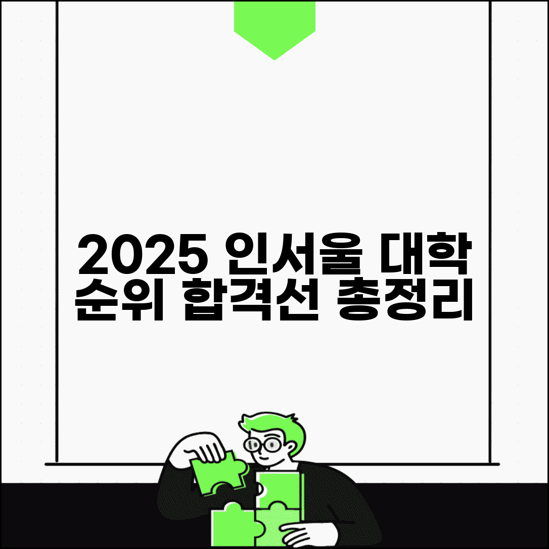 인서울 대학순위 및 등급컷 2025년 | 서울 소재 대학 입학 기준과 합격선 총정리