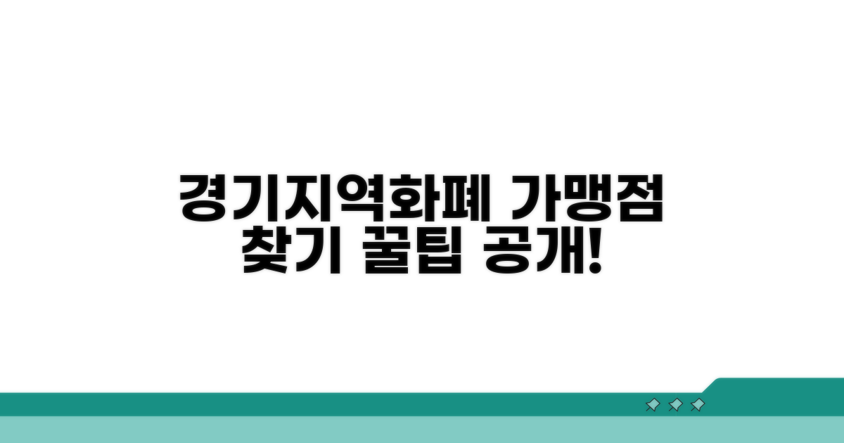 경기지역화폐 가맹점, 이렇게 찾으세요