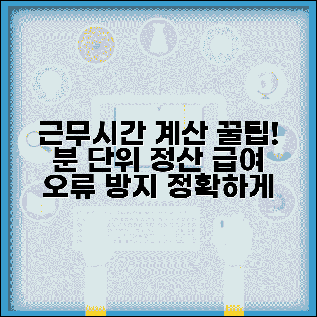 근무시간 계산 방법 정확히 | 분 단위 정산 팁, 급여 계산 오류 방지법