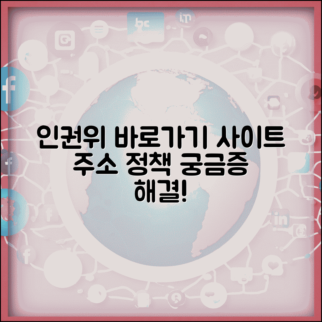 국가인권위원회 사이트 주소 | 인권위 홈페이지 바로가기 | 관련 정책 및 민원 안내