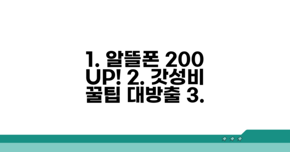 알뜰폰 200% 활용 꿀팁