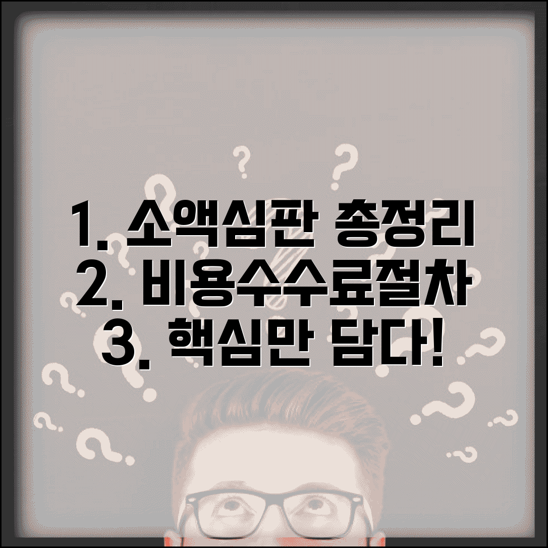 소액심판소송 비용 총정리 | 소액심판청구 수수료, 인지대, 절차 비교