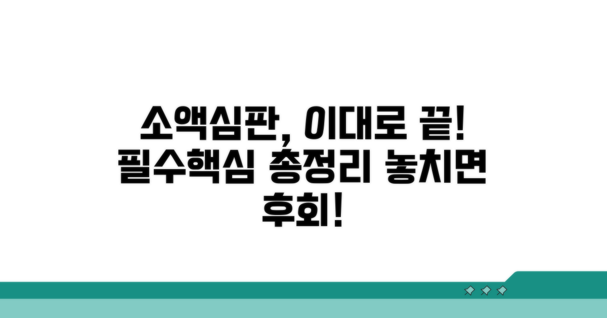 소액심판청구, 이것만 알면 끝