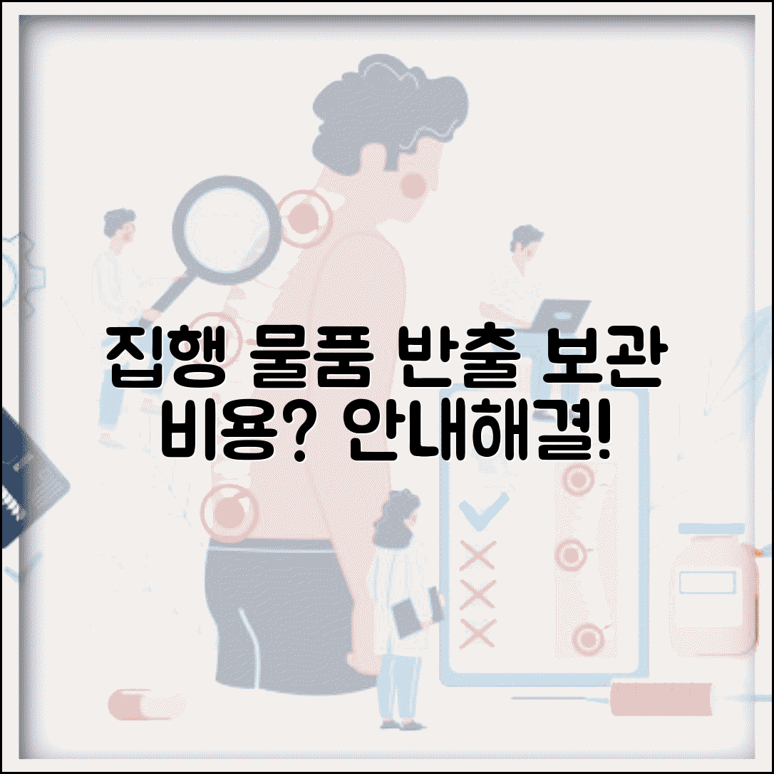 명도 집행 물품 반출 보관 비용 | 강제집행 동산 처리 방법 상세 안내