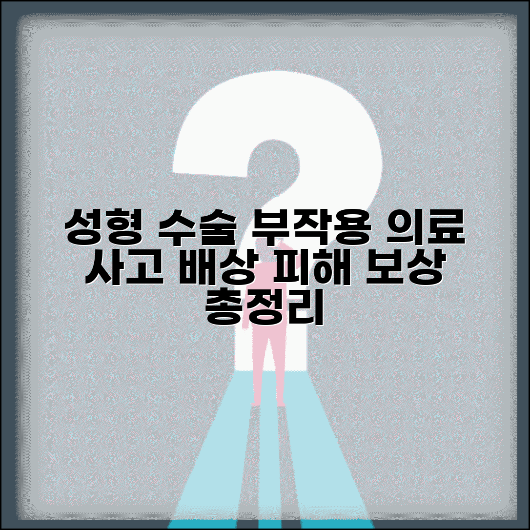 성형외과 수술 부작용, 의료사고 배상 | 피해 사례, 법적 절차, 보상 방법 총정리