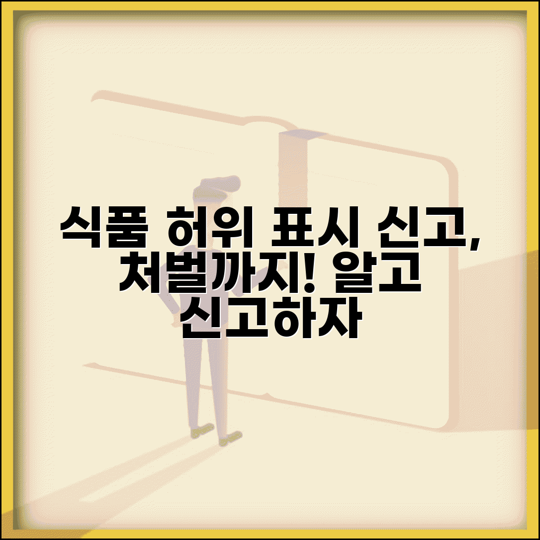 식품 표시 위반 신고 처벌 | 식품 허위 표시 신고