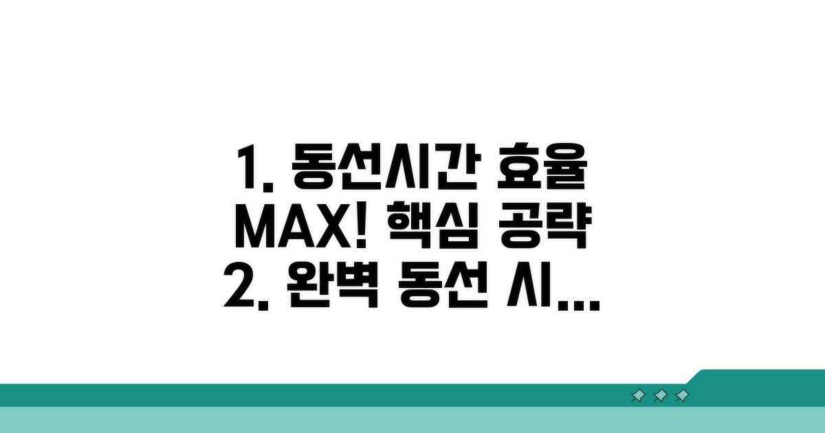 효율적인 관람 동선과 시간 계획