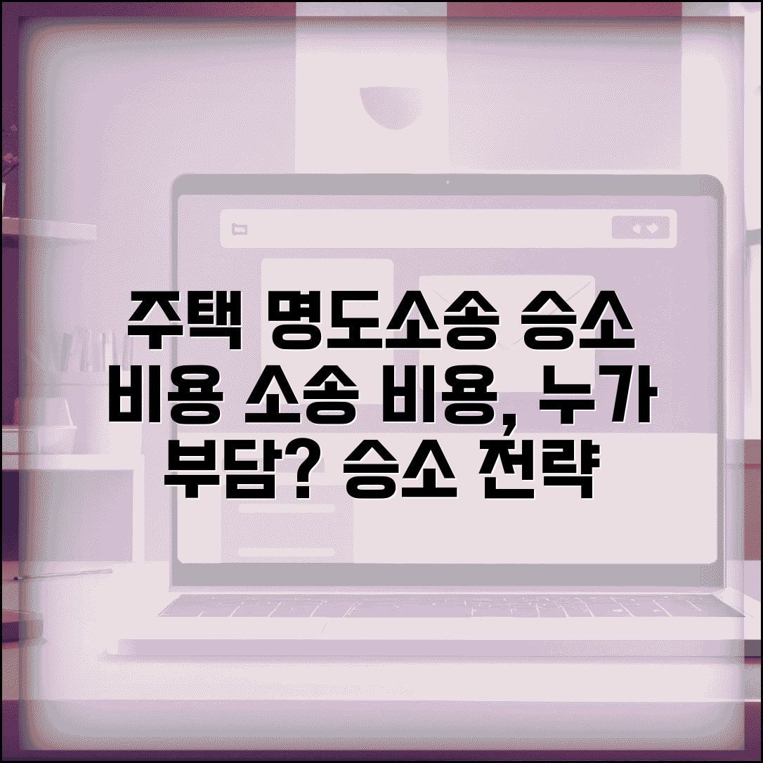 주택 명도 소송 비용 승소 | 주택 명도 소송 비용 누가