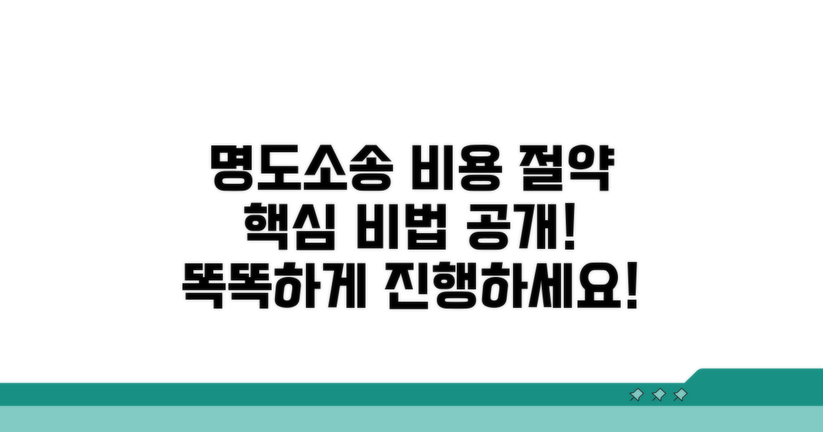 똑똑하게 명도 소송 비용 절약하기
