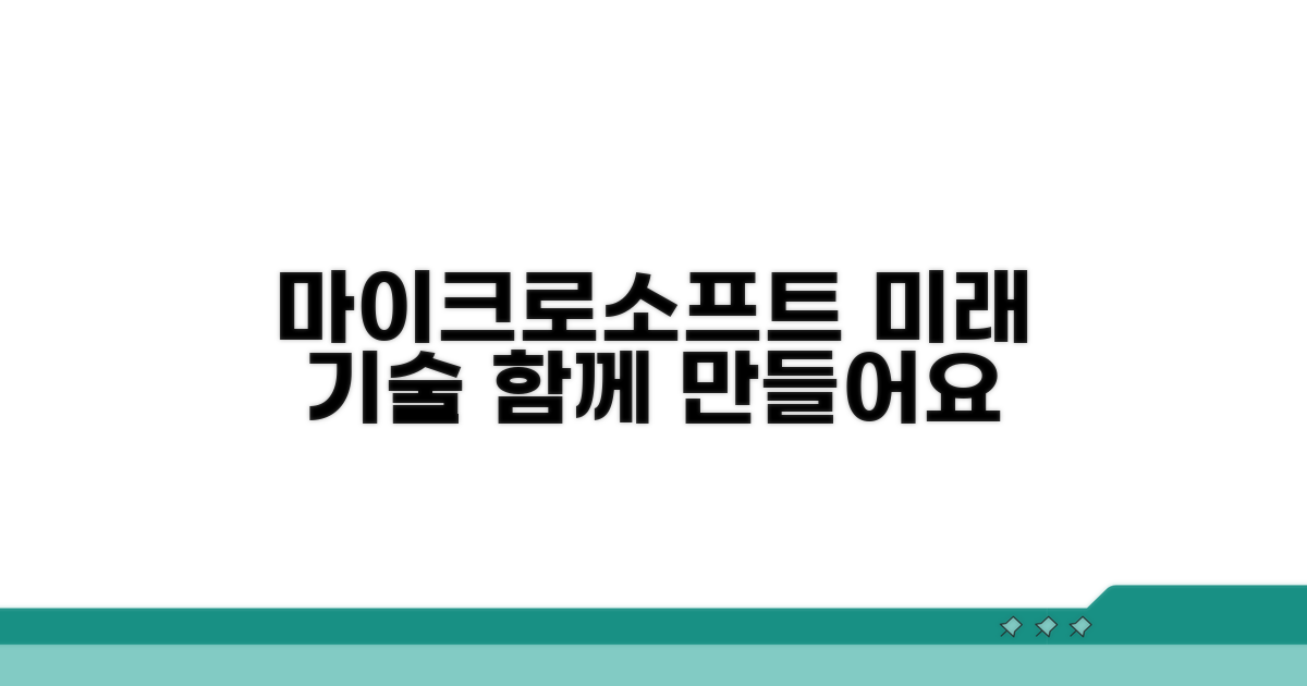 마이크로소프트 기술로 미래를 만들자