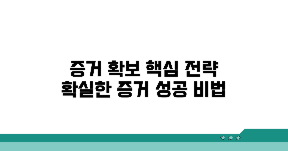 효과적인 증거 확보 방법