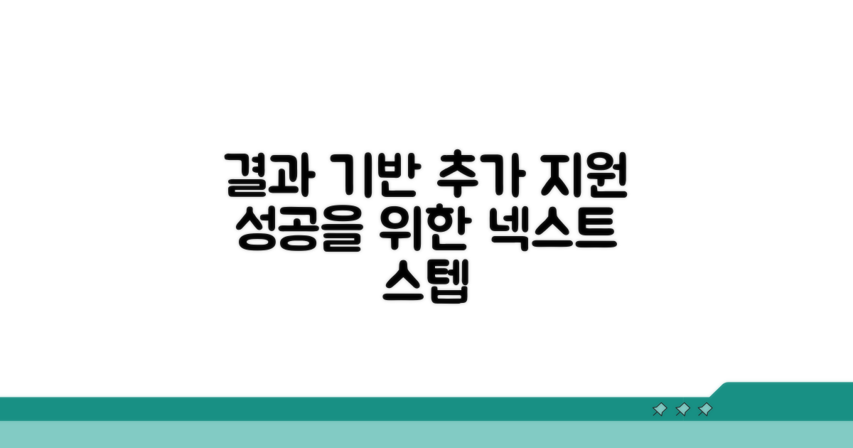 결과에 따른 추가 관리 및 지원