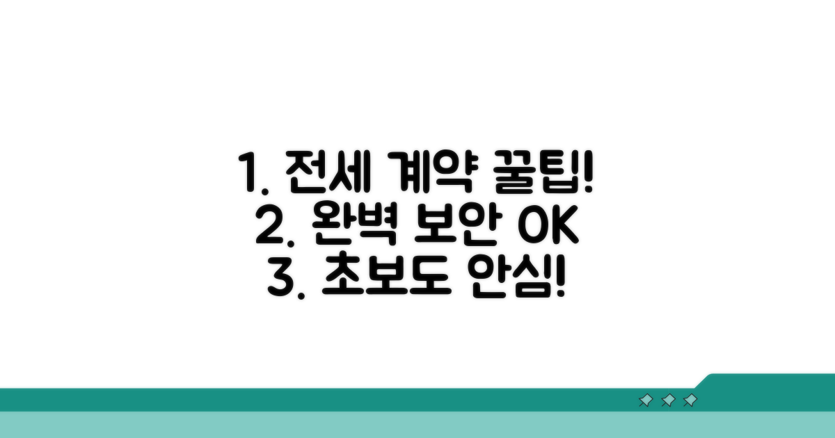 안전한 전세 계약, 꿀팁까지 전부 공개