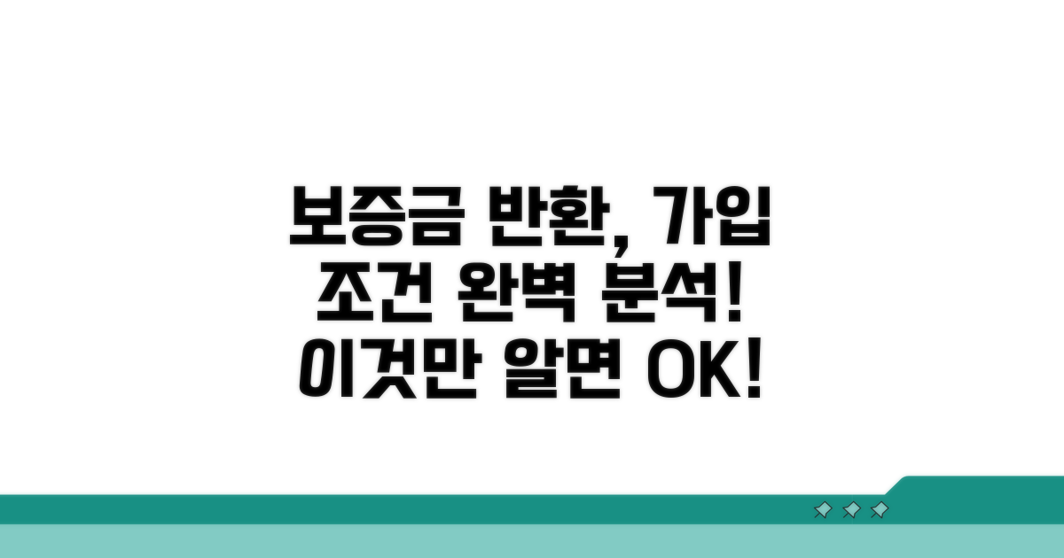 보증금 반환보증 가입 조건 분석