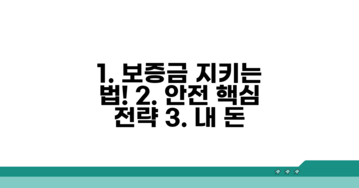 안전한 보증금 지키기 핵심 전략
