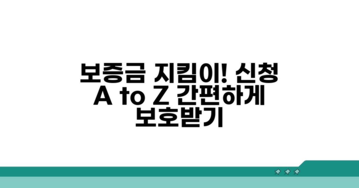 보증금 보호 신청 절차 가이드