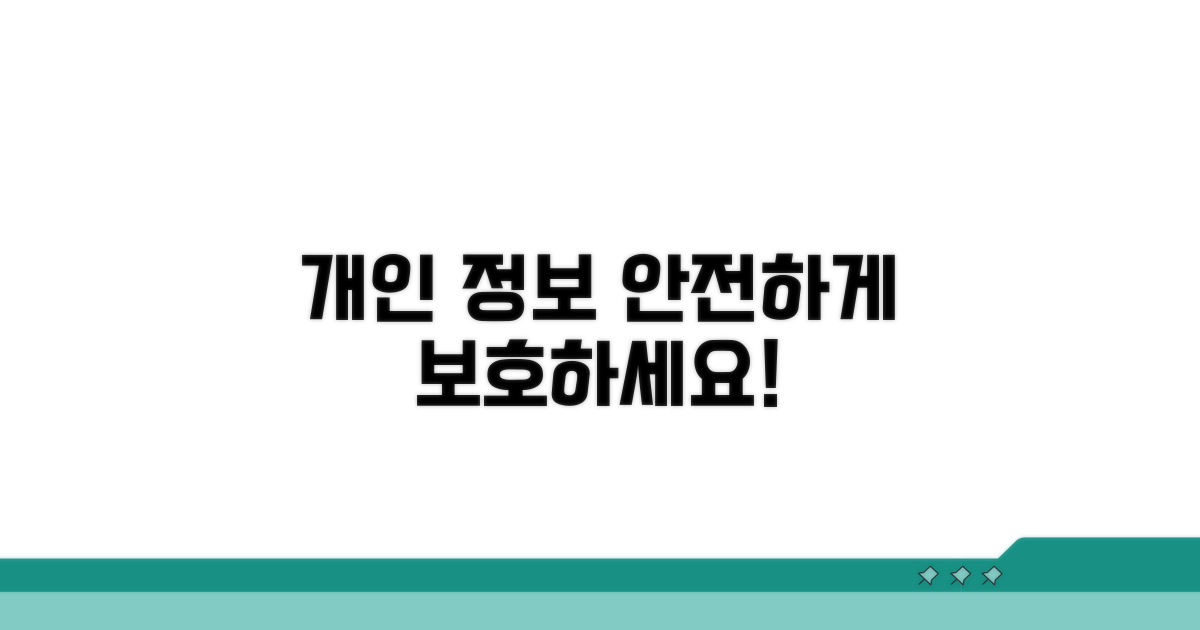 개인 정보 보호 방안