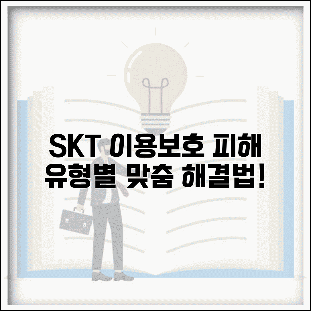 SKT 이용보호 서비스 특성 및 장점 | 이용 도움센터 | 피해 유형 활용법