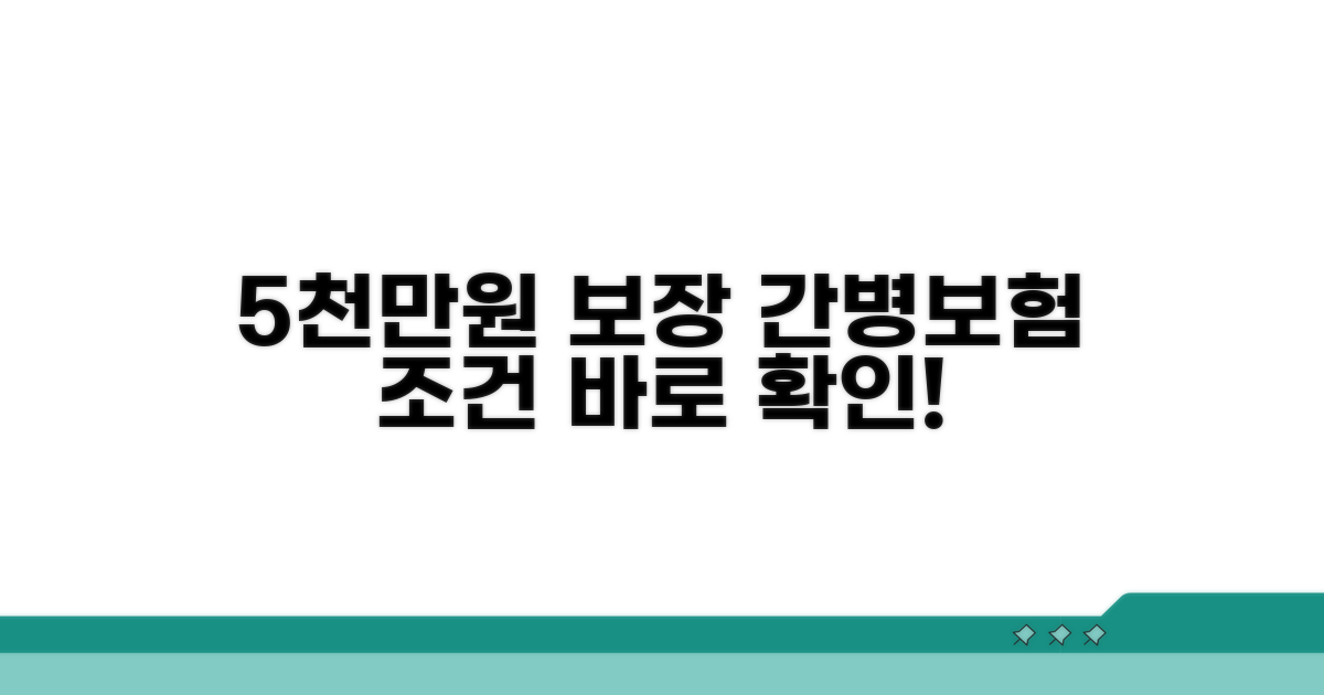 5000만원 간병보험 조건 확인