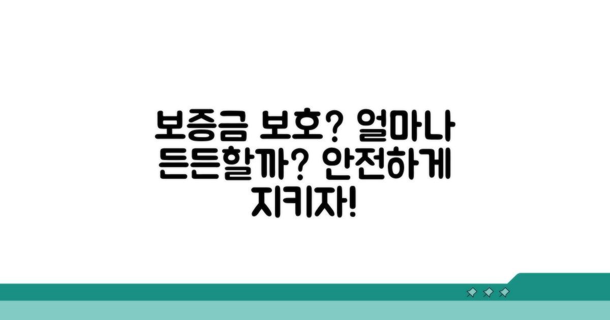 보증금 보호, 얼마나 든든할까?