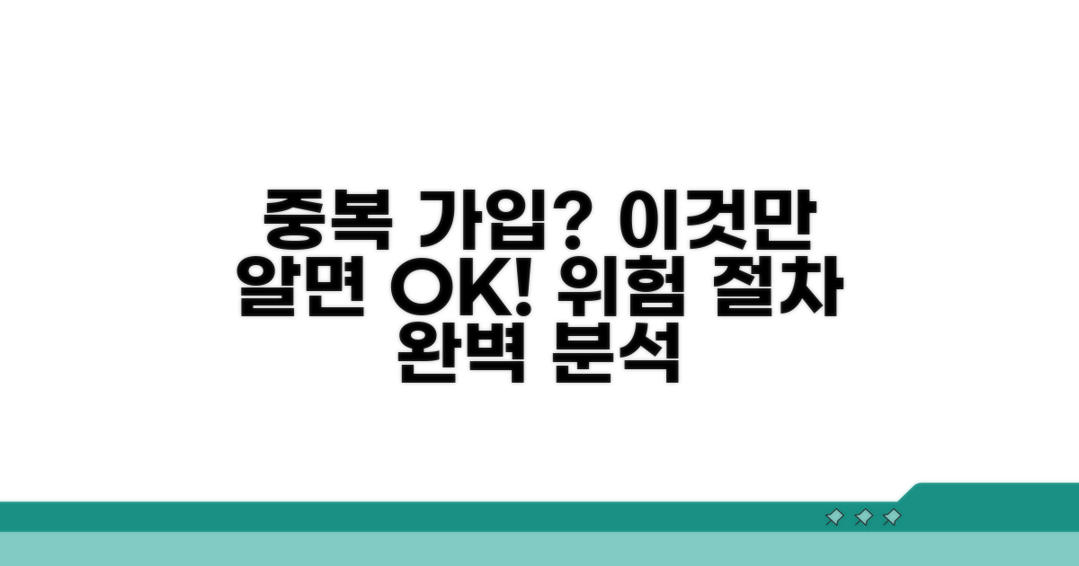 중복 가입 시 주의점과 절차 완벽 분석