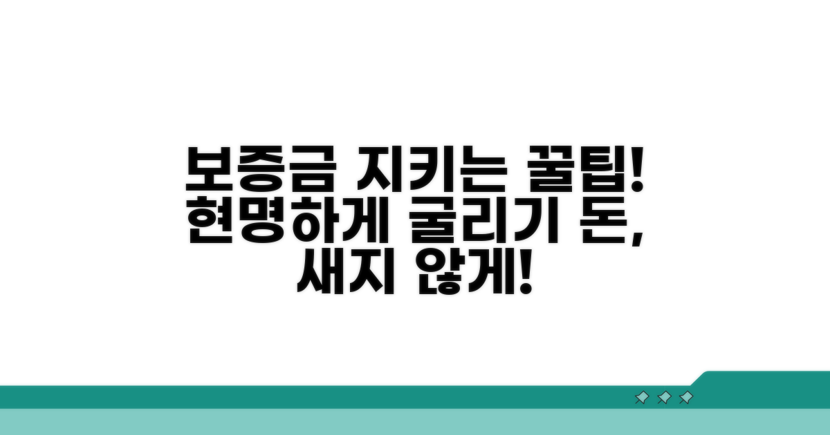 보증금 보호, 현명하게 활용하기