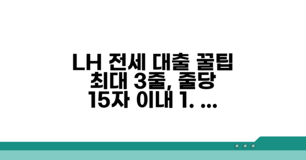 LH 전세 대출 연계 꿀팁