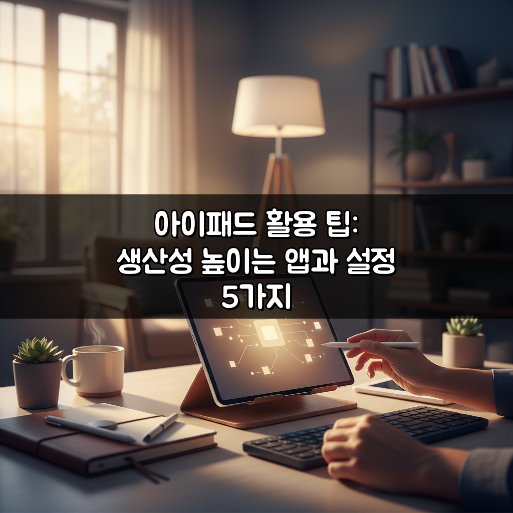 아이패드 활용 팁: 생산성 높이는 앱과 설정 5가지
