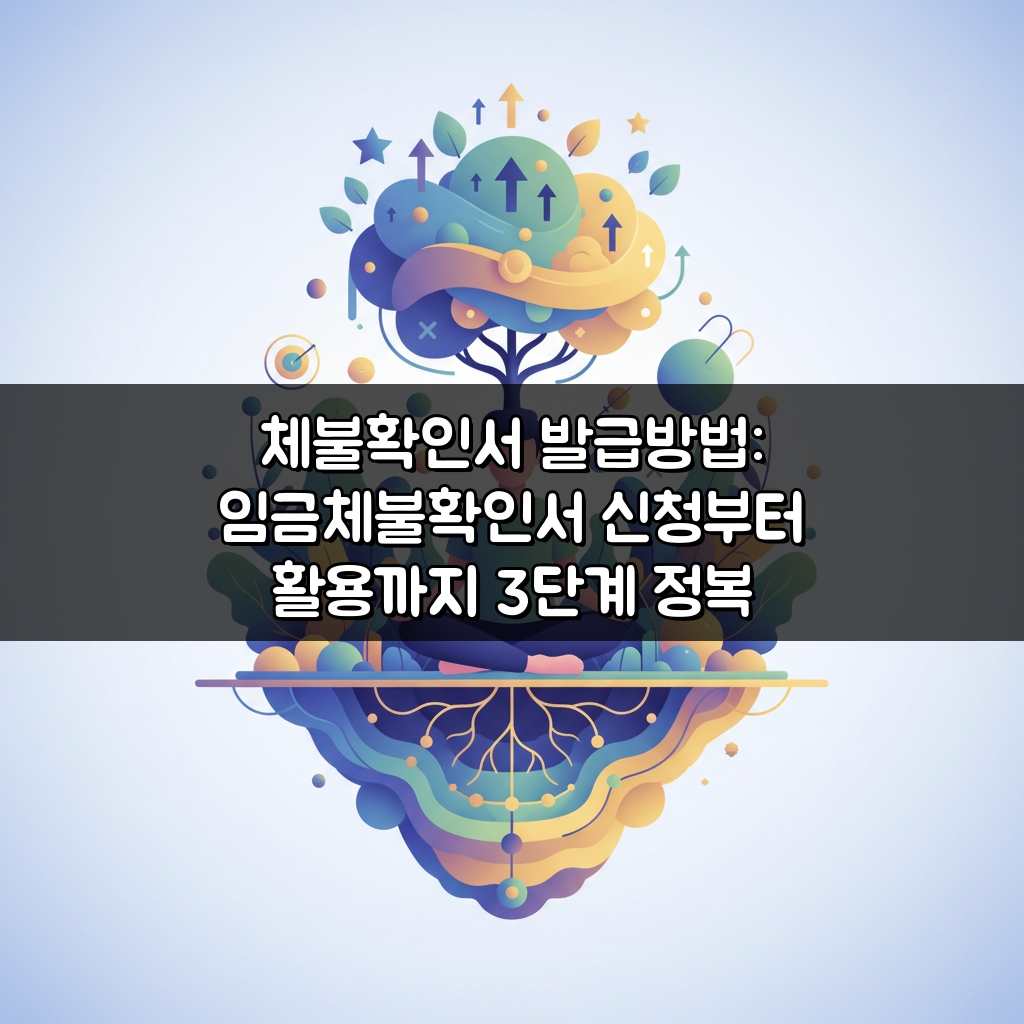 체불확인서 발급방법: 임금체불확인서 신청부터 활용까지 3단계 정복